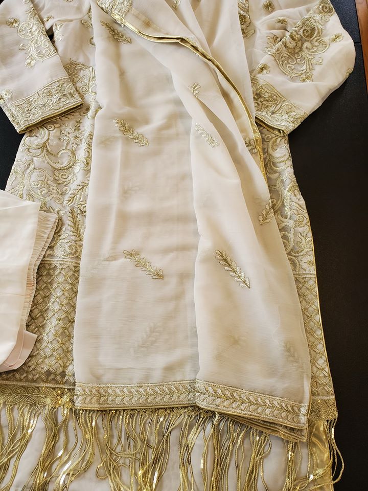 Pakistani Stitched Embroidery Party Wear Dresses Ready To Ship