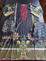 Pakistani Stitched Embroidery Lawn Suit Ready To Ship