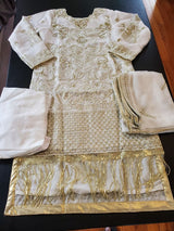 Pakistani Stitched Embroidery Party Wear Dresses Ready To Ship