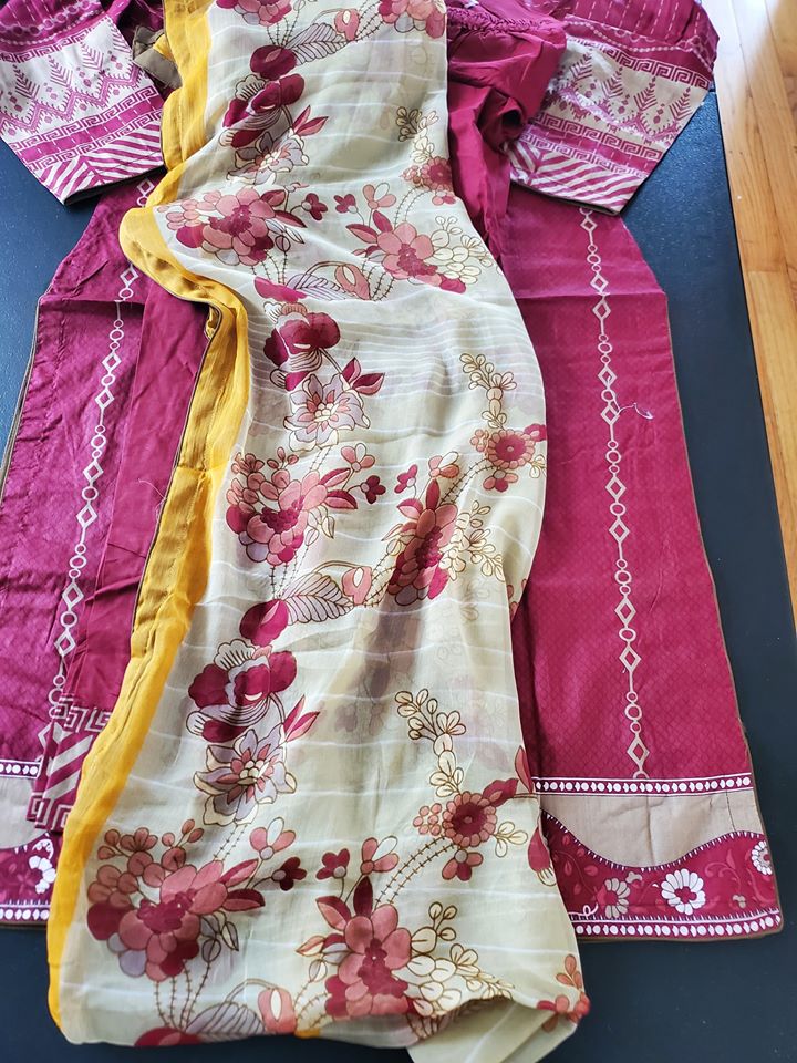 Pakistani Stitched Embroidery Lawn Suit Ready To Ship