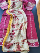 Pakistani Stitched Embroidery Lawn Suit Ready To Ship