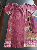 Pakistani Stitched Embroidery Lawn Suit Ready To Ship