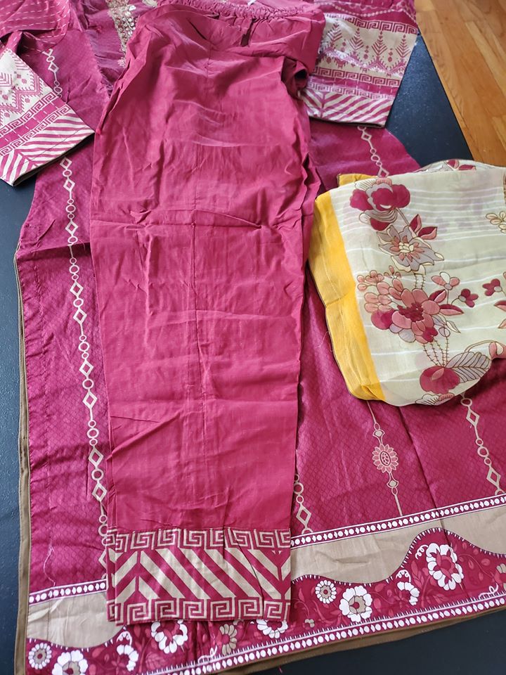 Pakistani Stitched Embroidery Lawn Suit Ready To Ship