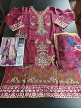 Pakistani Stitched Embroidery Lawn Suit Ready To Ship
