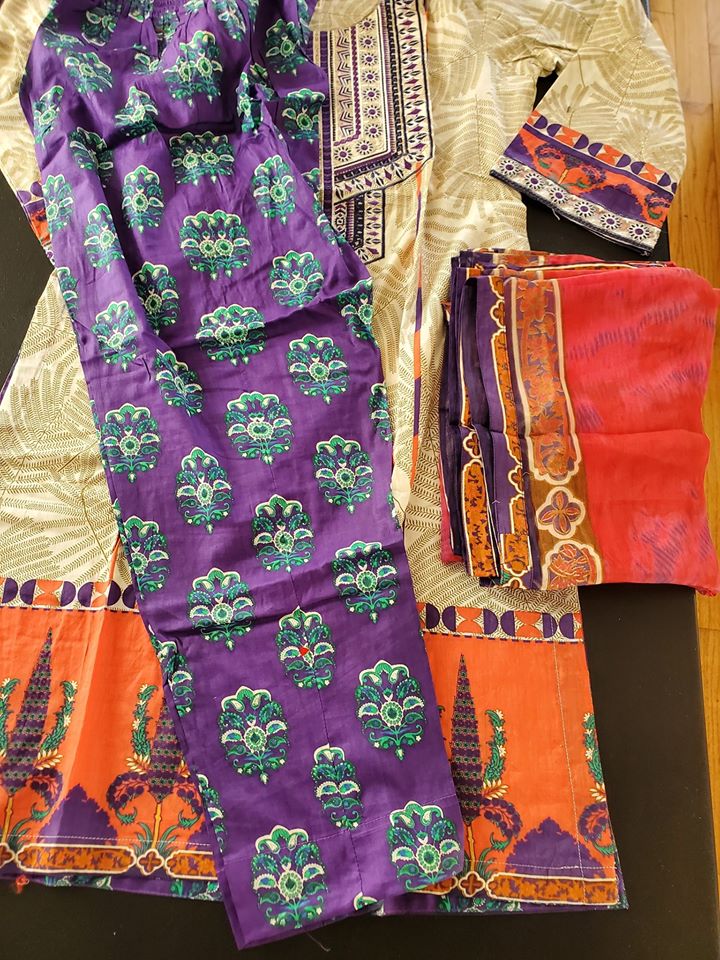 Pakistani Stitched Embroidery Lawn Suit Ready To Ship