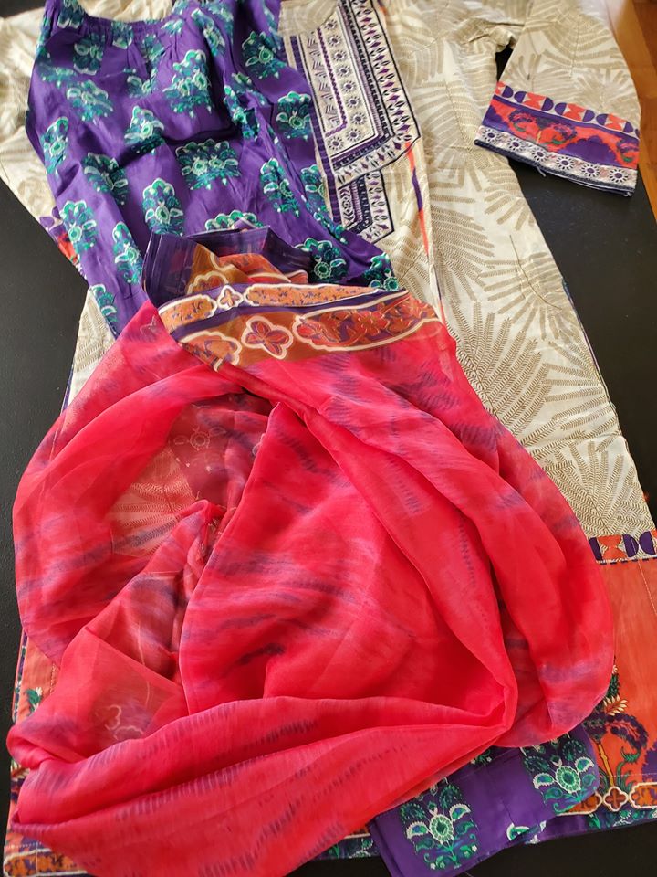 Pakistani Stitched Embroidery Lawn Suit Ready To Ship