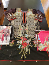Pakistan Stitched Embroidery Lawn Suit Ready To Ship