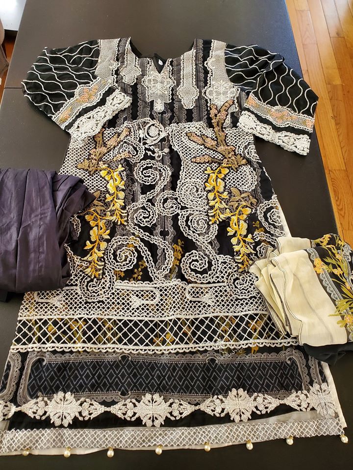 Pakistan Stitched Embroidery Lawn Suit Ready To Ship