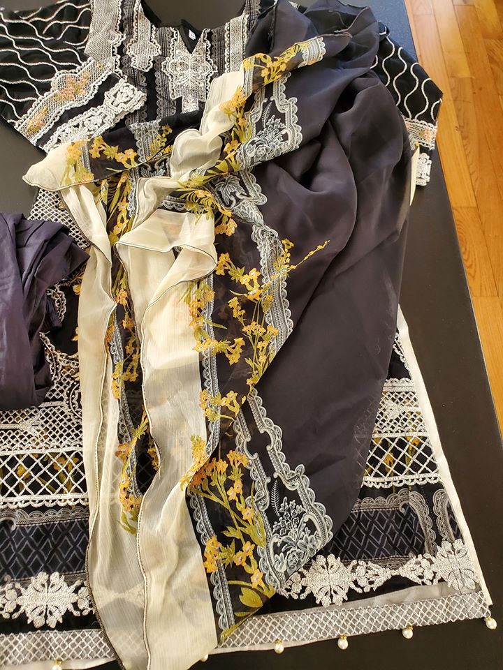 Pakistan Stitched Embroidery Lawn Suit Ready To Ship