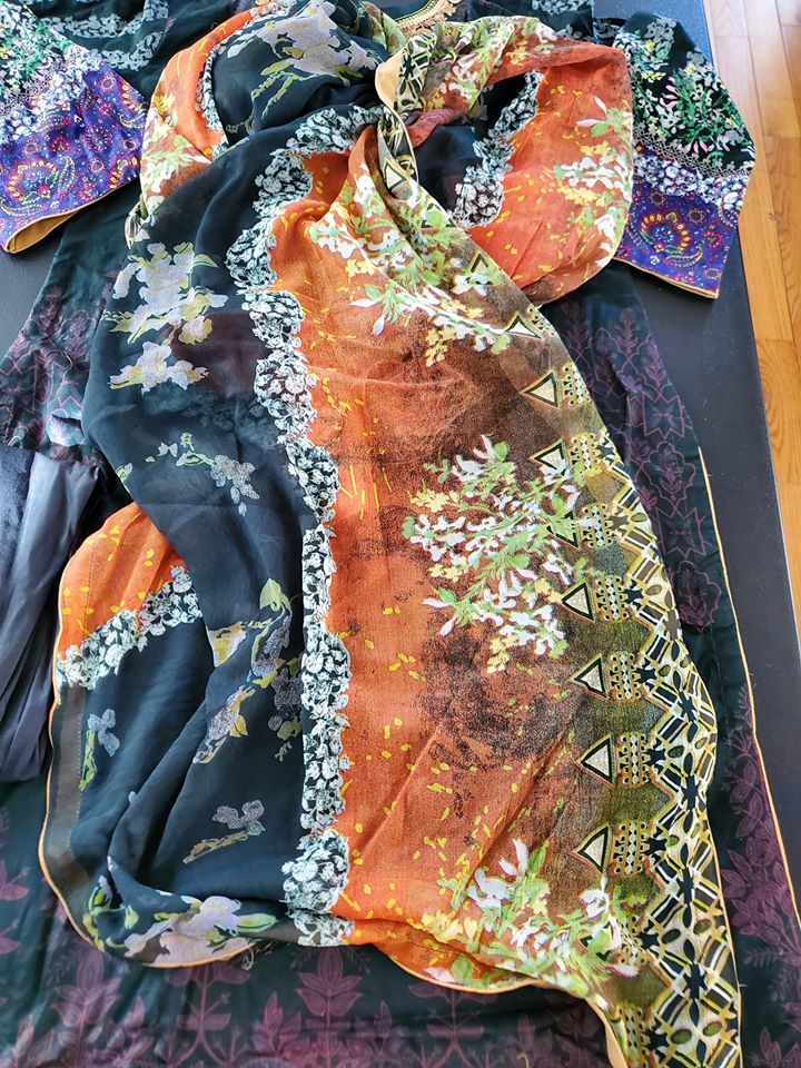 Pakistan Stitched Embroidery Lawn Suit Ready To Ship