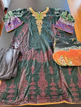 Pakistan Stitched Embroidery Lawn Suit Ready To Ship