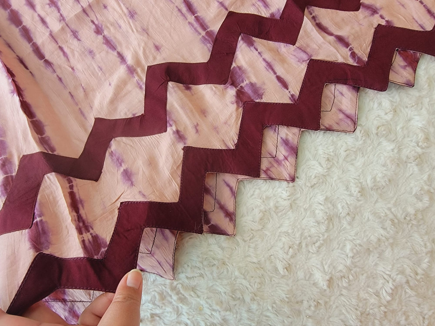 Pure silk tye dye designer salwer kamiz with pure chiffon dupatta