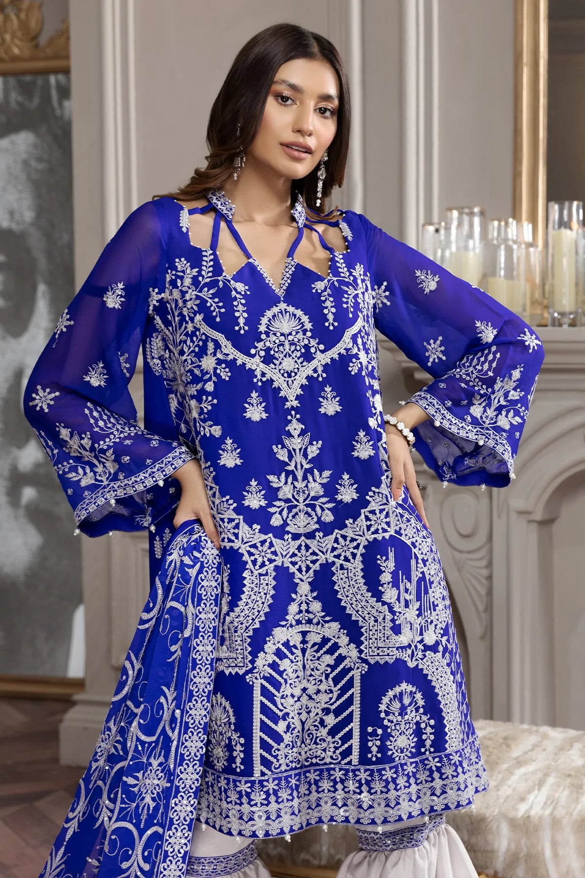 Alizeh Embroidered Chiffon Collection100% Original