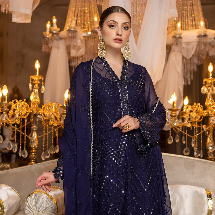 Merakish Chiffion By Shahzeb Textile Luxury Embroidered Collection 100% Original