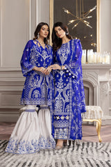 Alizeh Embroidered Chiffon Collection100% Original