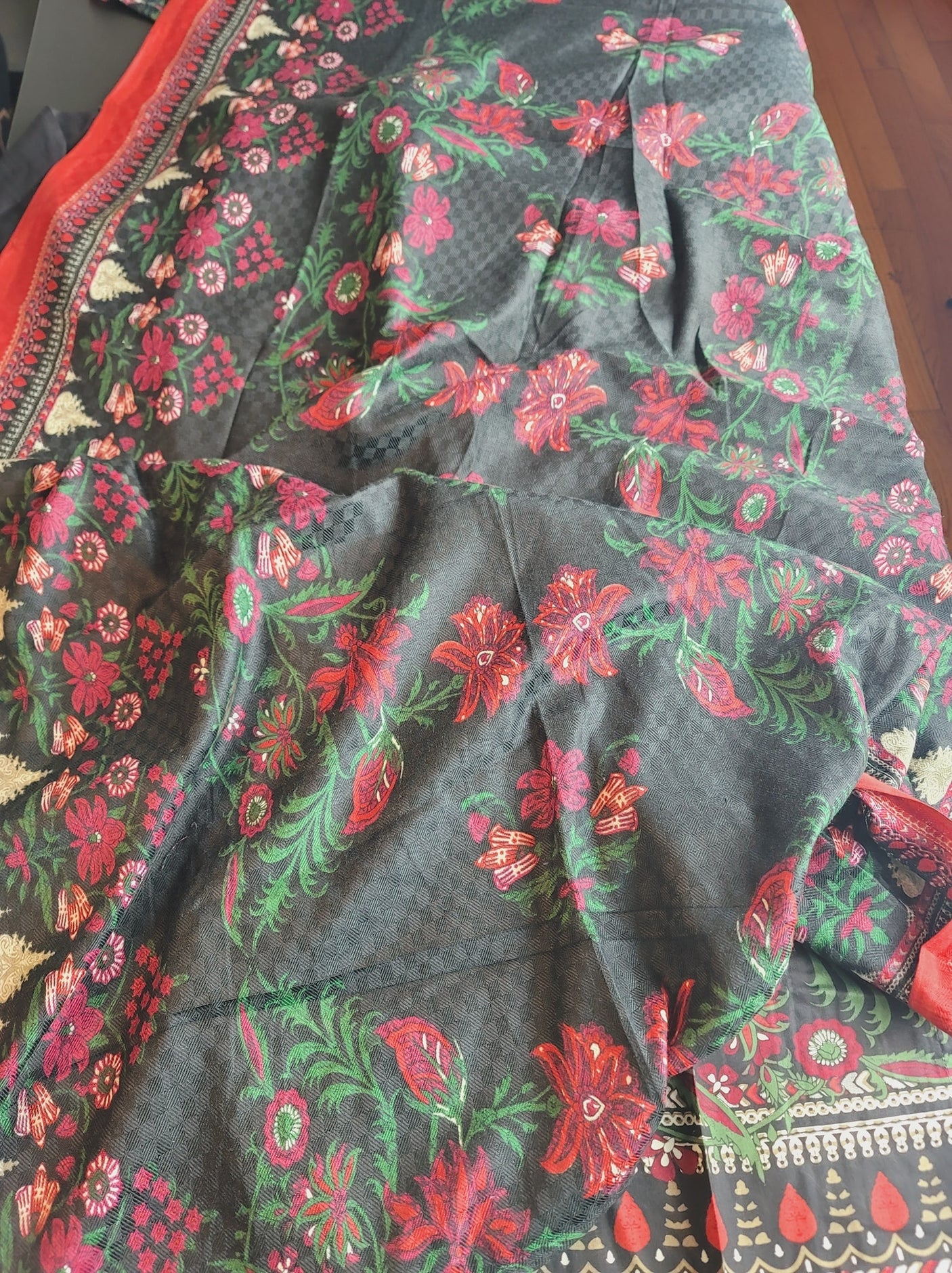 Pakistani Linen Embroidered Salwar kameez Ready To Ship