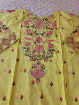 Pakistani Stitched lawn Embroidered Salwar kameez ready to ship