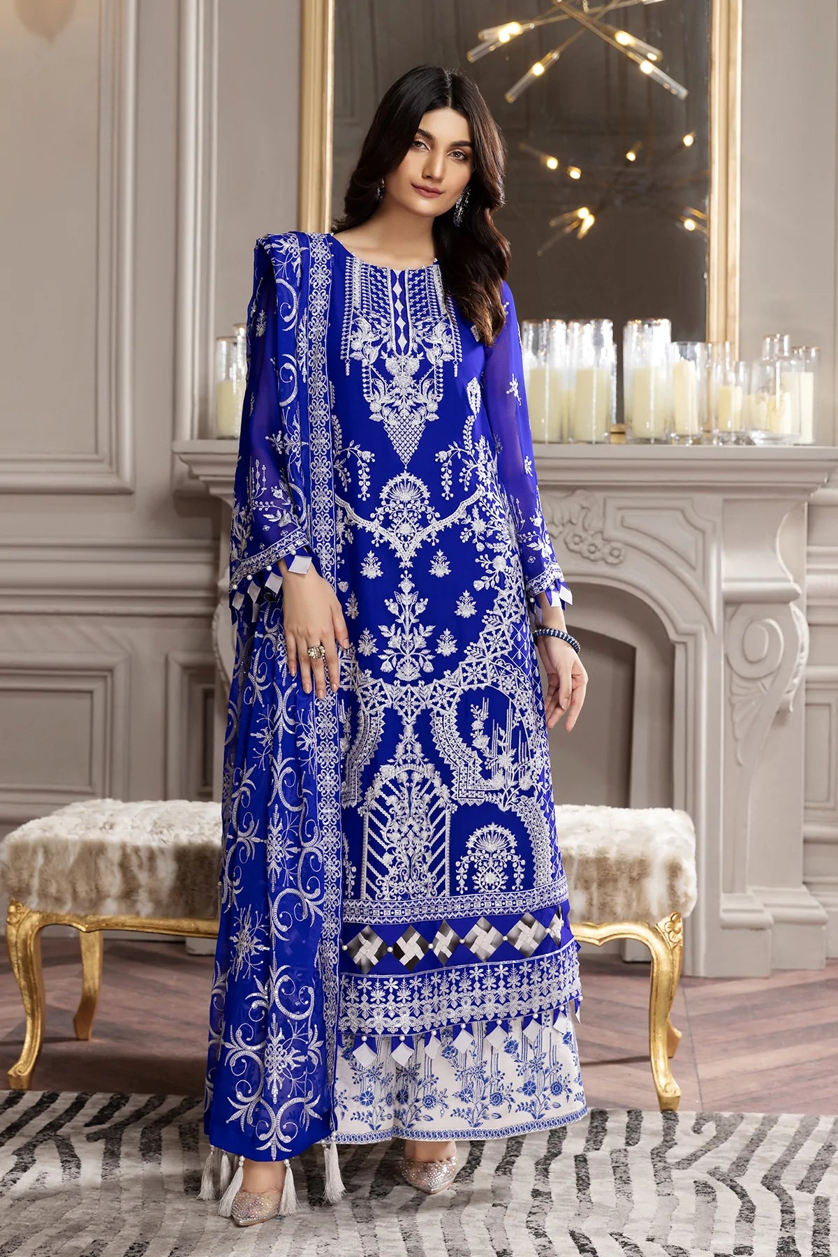 Alizeh Embroidered Chiffon Collection100% Original