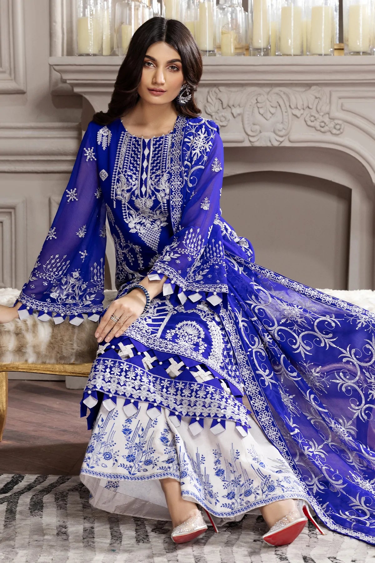 Alizeh Embroidered Chiffon Collection100% Original