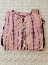 Pure silk tye dye designer salwer kamiz with pure chiffon dupatta