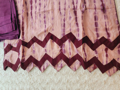 Pure silk tye dye designer salwer kamiz with pure chiffon dupatta