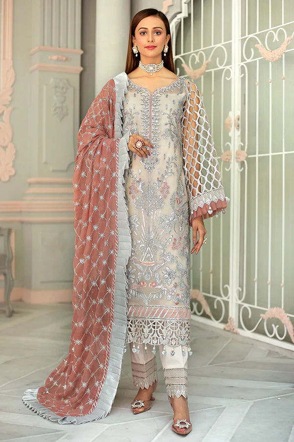 Lemilsa By Maryam's Chiffon Embroidered Collection