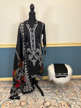 Pakistani linen Embroidered Salwar kameez Ready To Ship