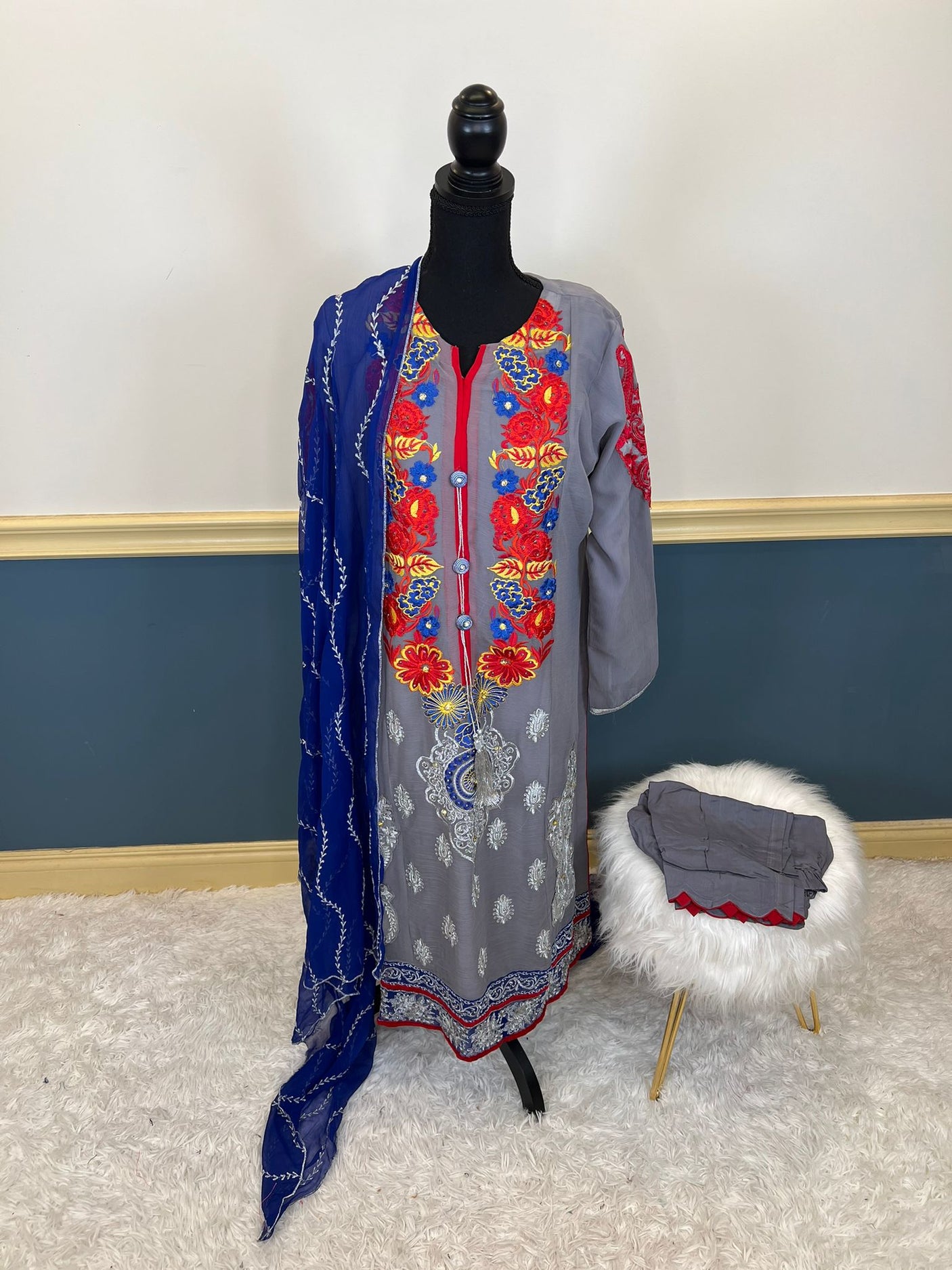 Pakistani Embroidered Party wear  Ready To Ship