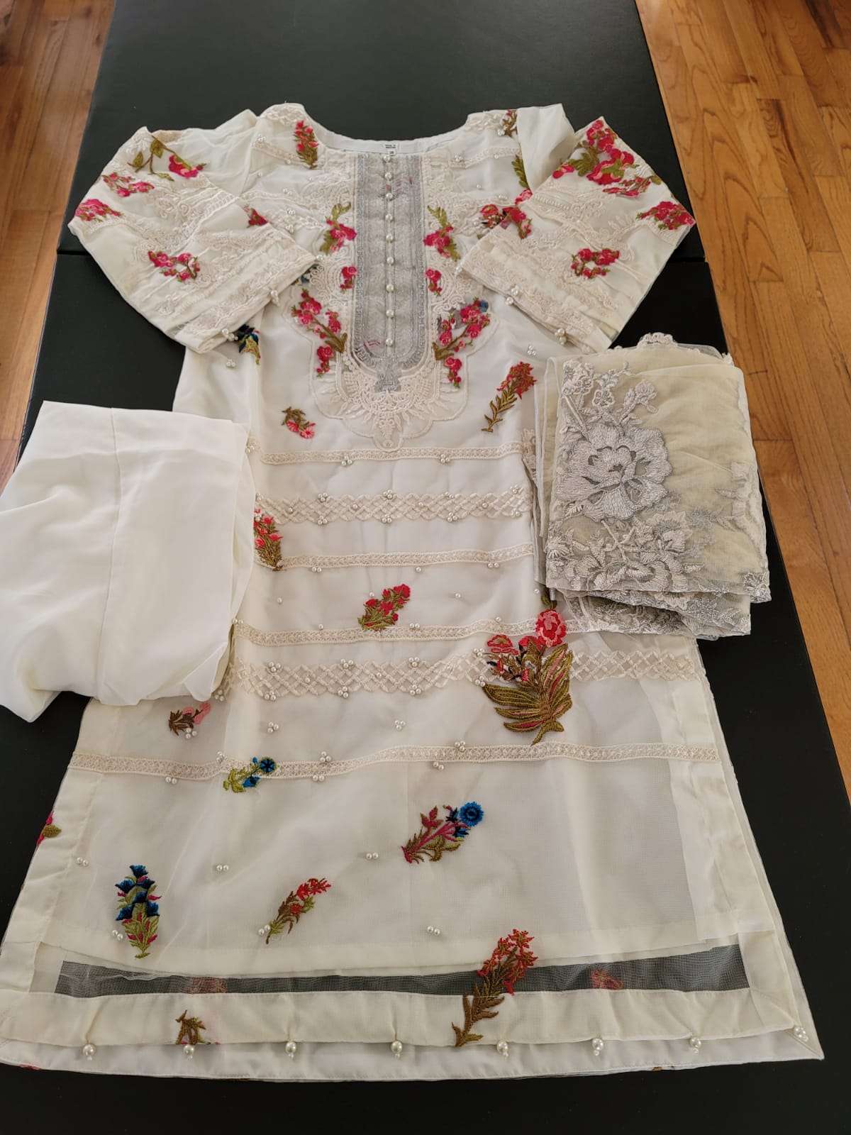 Pakistani Stitched Embroidery Party Wear Dresses Ready To Ship