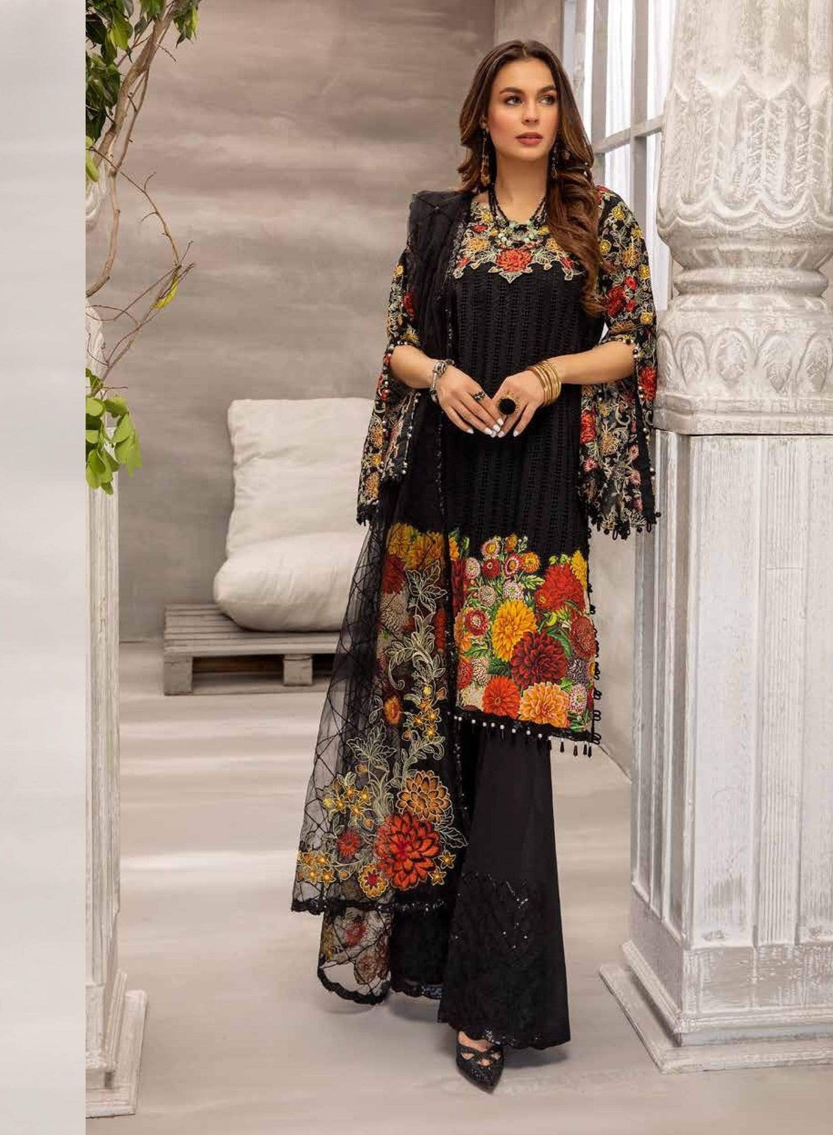 Jazmine by Adan Libas Embroidered Luxury Lawn Collection 2021 -100% Original Guaranteed