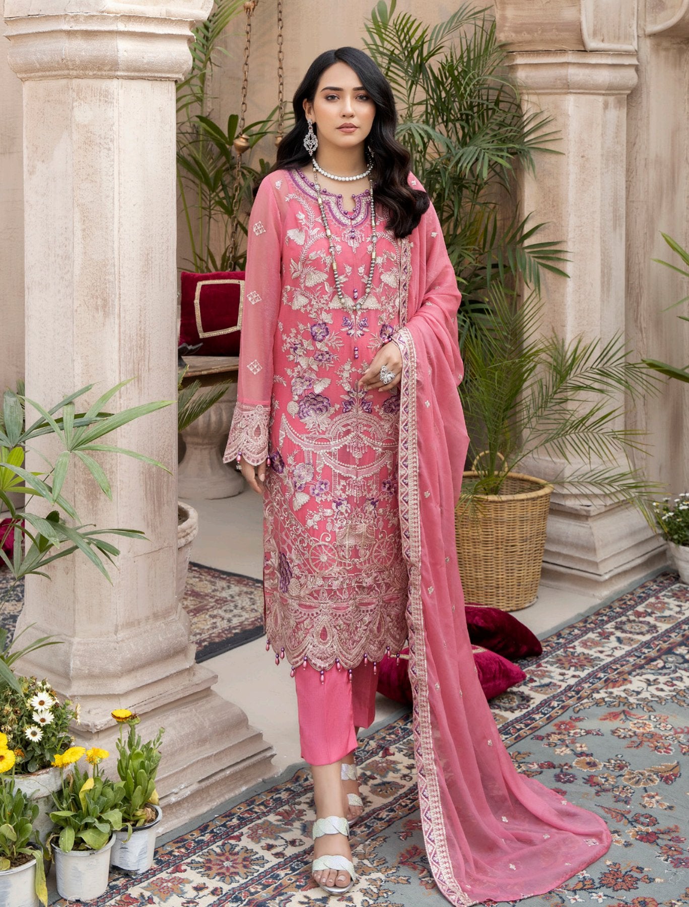 Janira By Adan’s Libas Embroidered Chiffon Collection