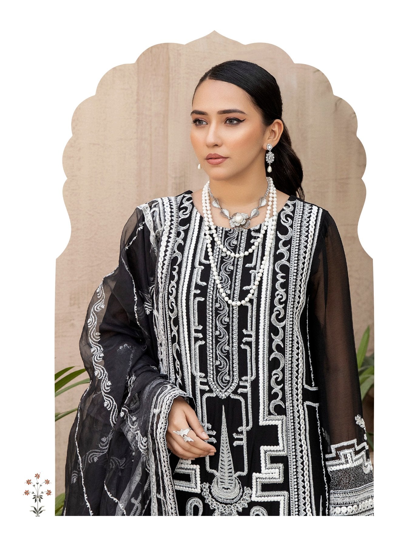 Janira By Adan’s Libas Embroidered Chiffon Collection