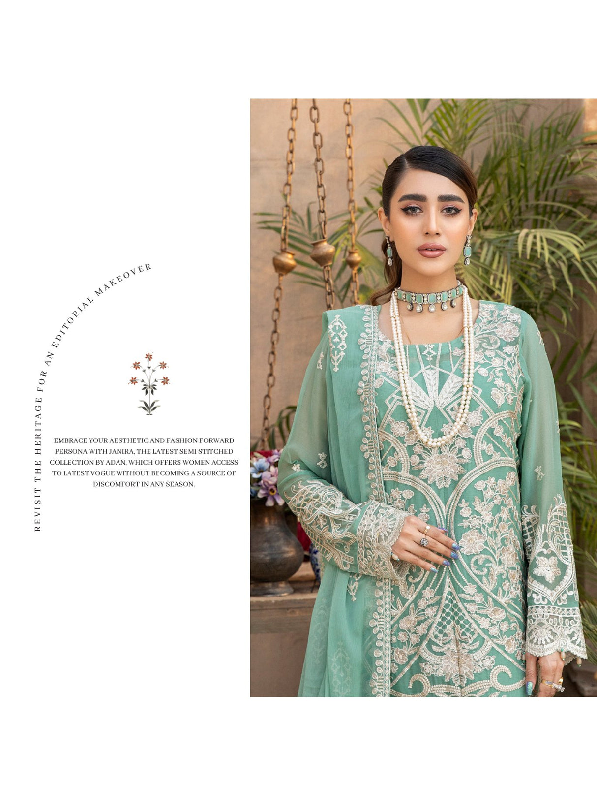 Janira By Adan’s Libas Embroidered Chiffon Collection