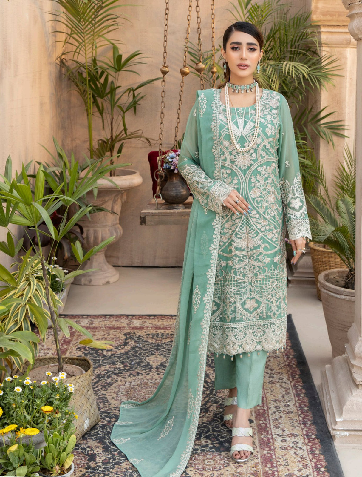 Janira By Adan’s Libas Embroidered Chiffon Collection