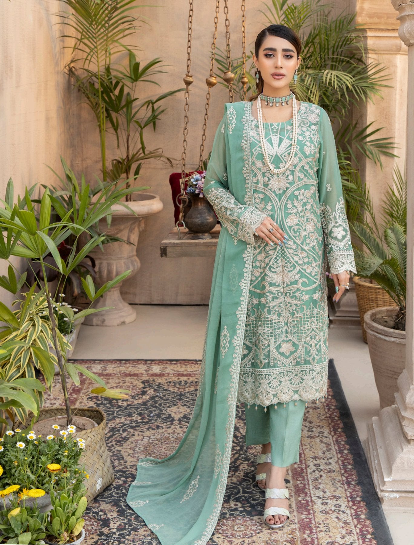 Janira By Adan’s Libas Embroidered Chiffon Collection