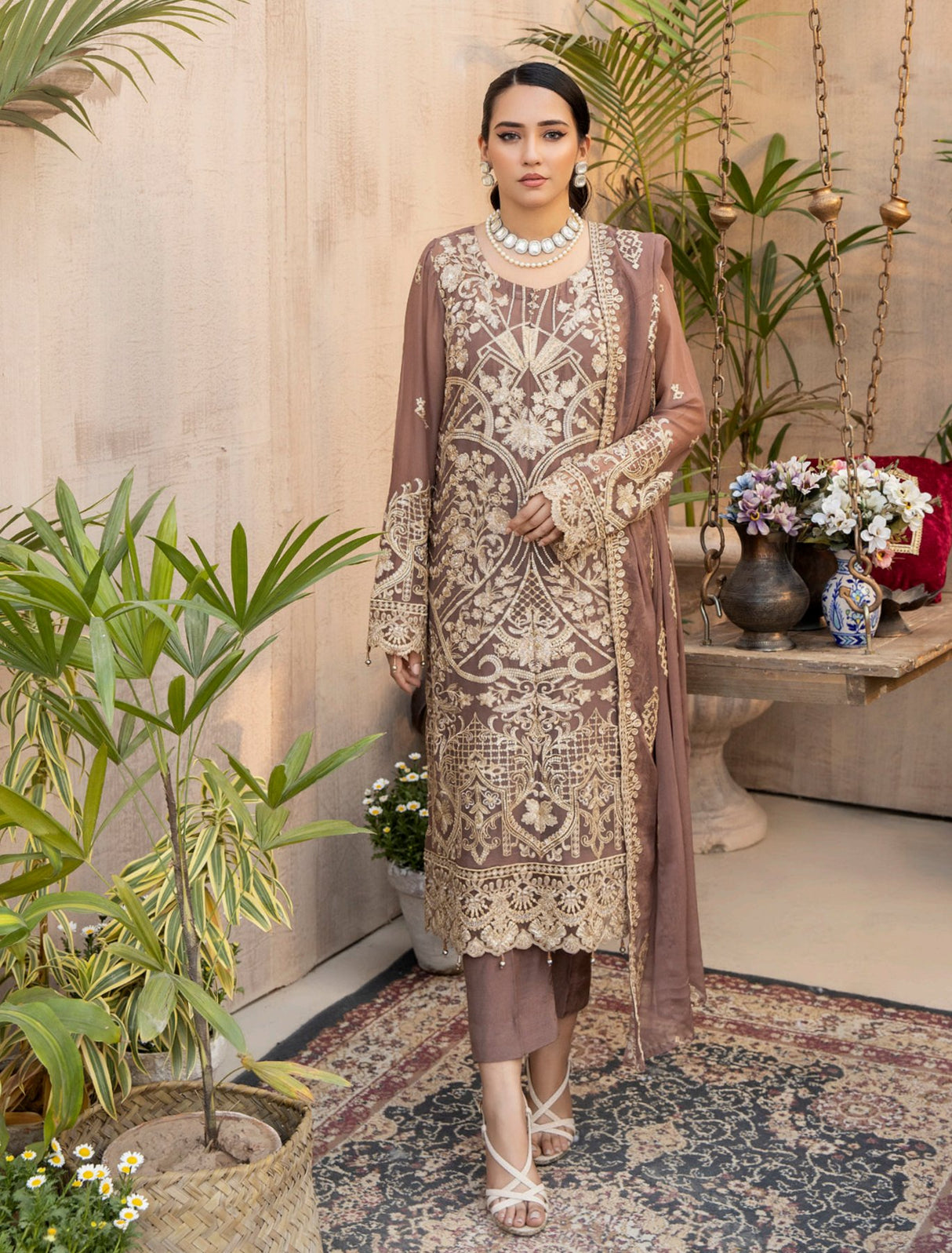 Janira By Adan’s Libas Embroidered Chiffon Collection