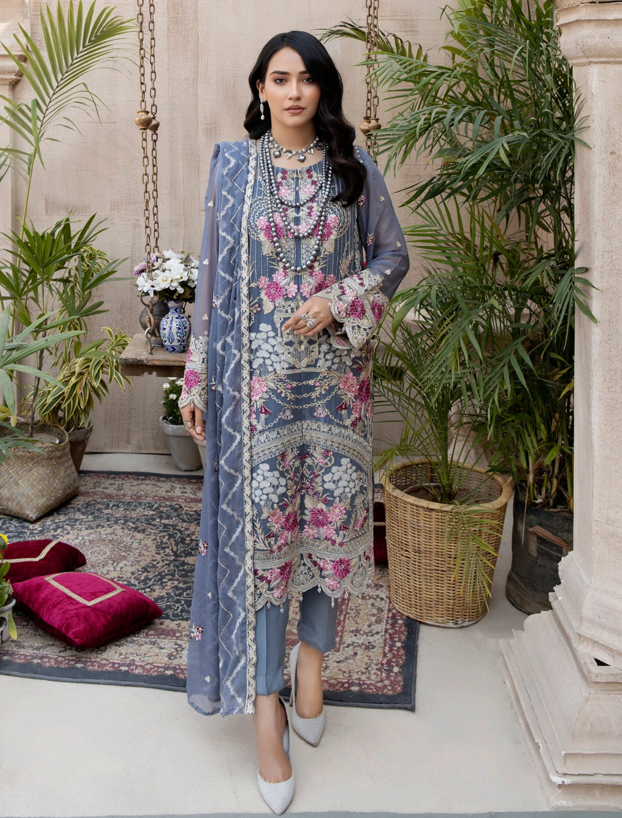 Janira By Adan’s Libas Embroidered Chiffon Collection