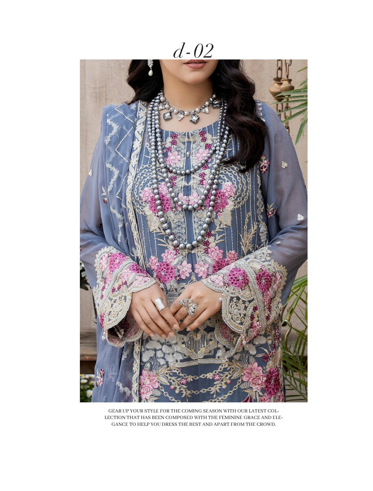Janira By Adan’s Libas Embroidered Chiffon Collection