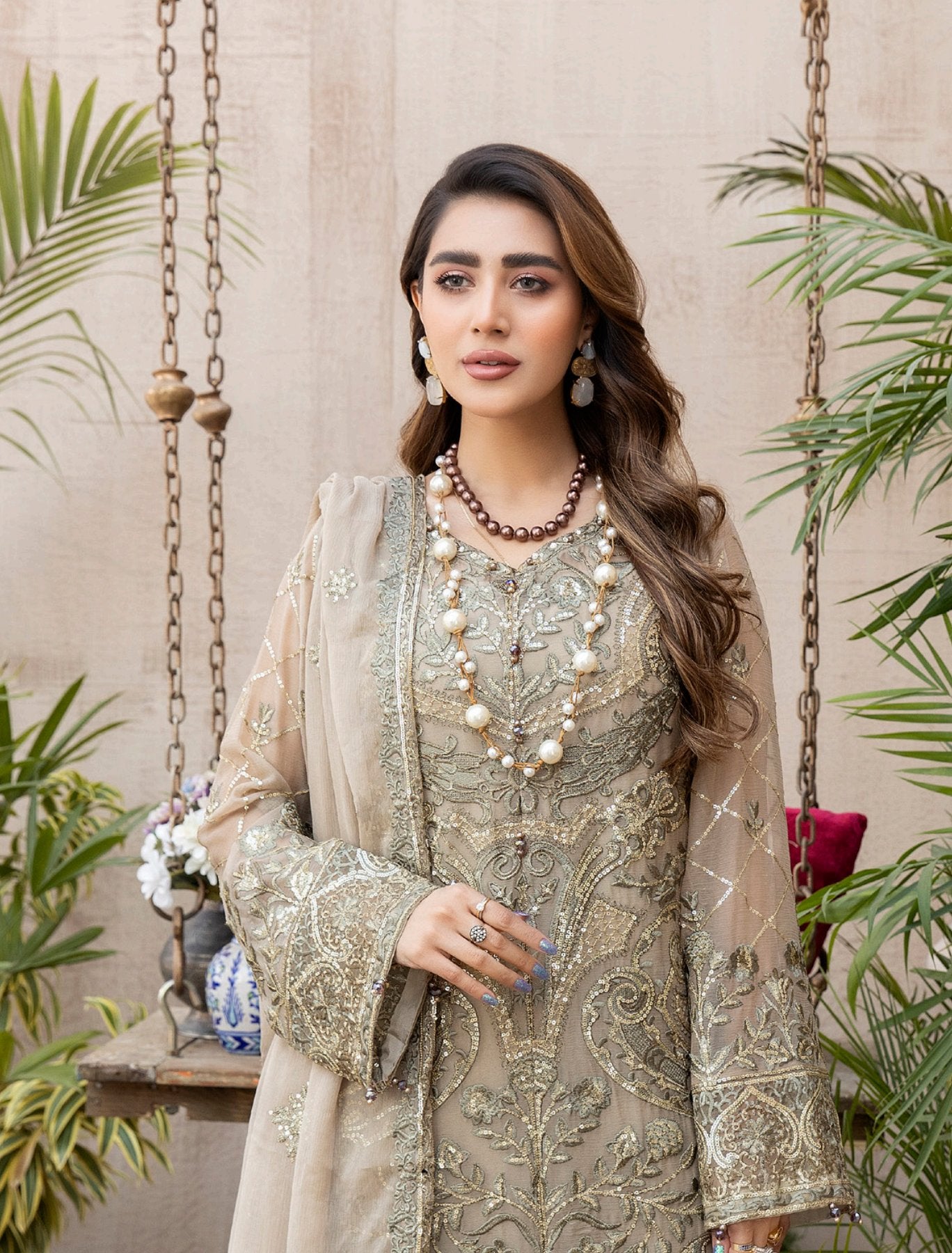 Janira By Adan’s Libas Embroidered Chiffon Collection