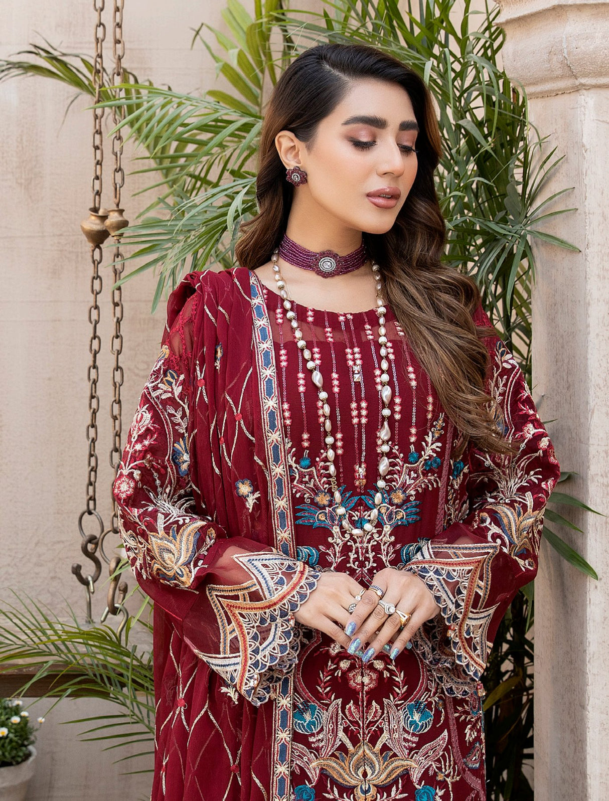 Janira By Adan’s Libas Embroidered Chiffon Collection