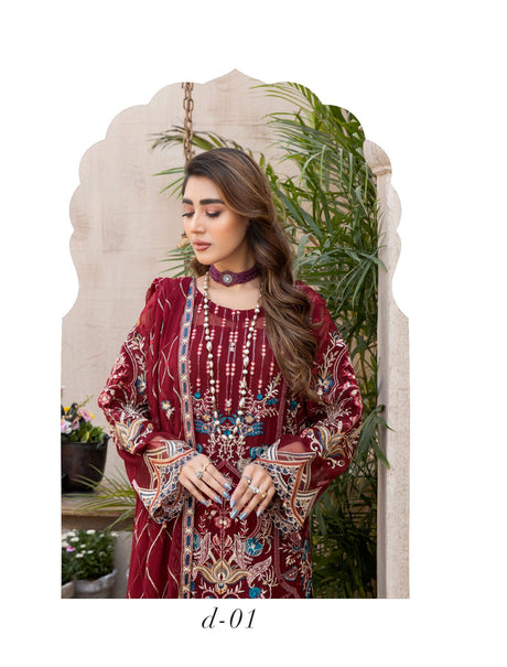 Janira By Adan’s Libas Embroidered Chiffon Collection
