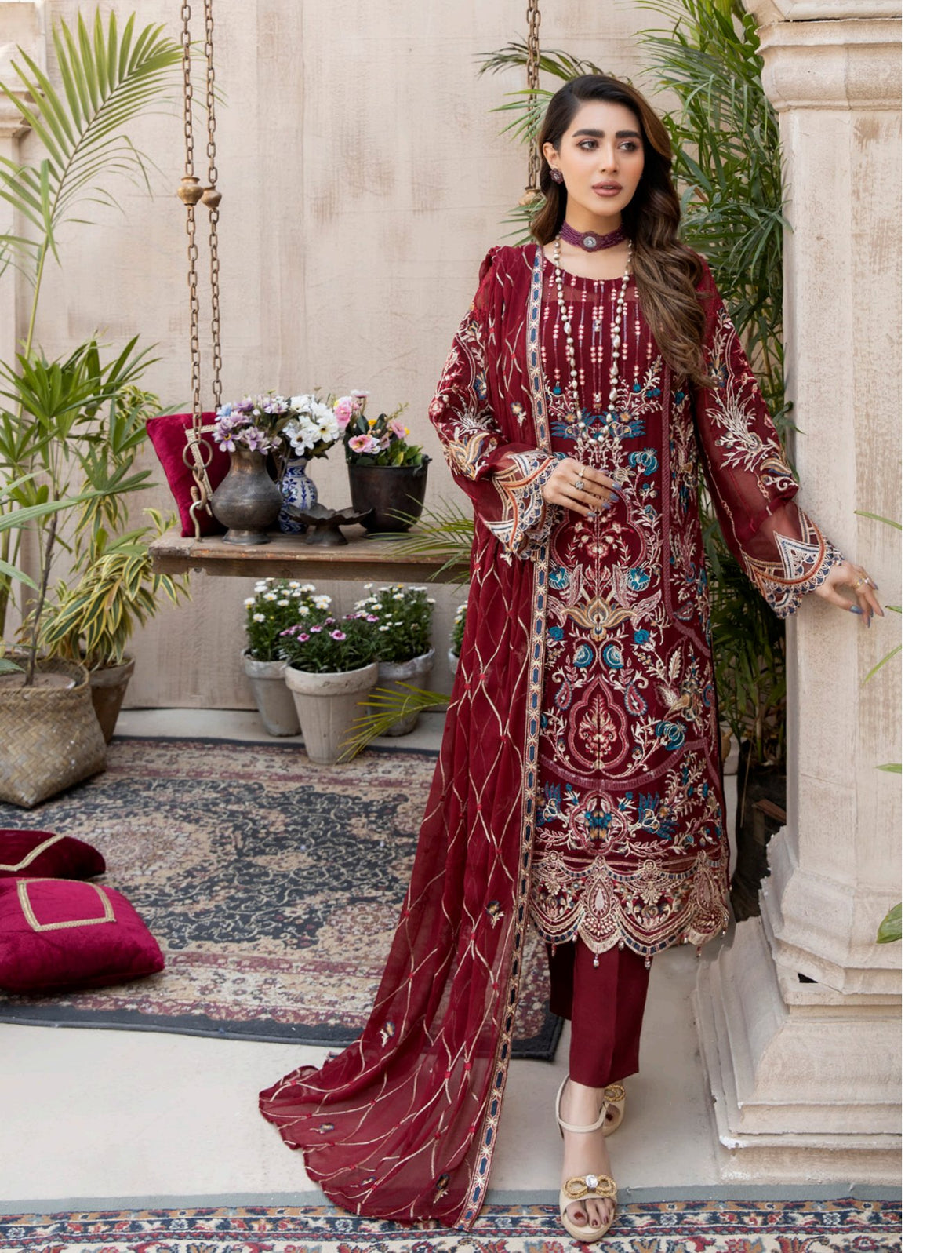 Janira By Adan’s Libas Embroidered Chiffon Collection