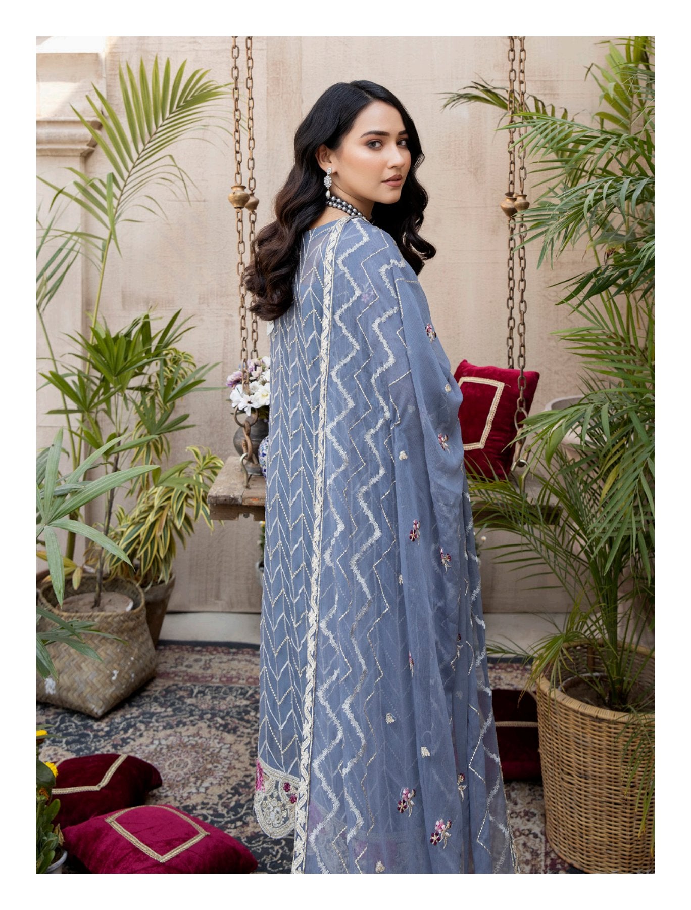 Janira By Adan’s Libas Embroidered Chiffon Collection