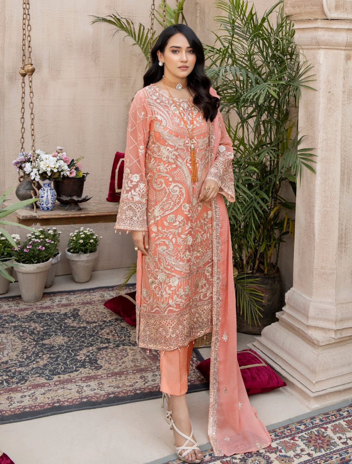 Janira By Adan’s Libas Embroidered Chiffon Collection