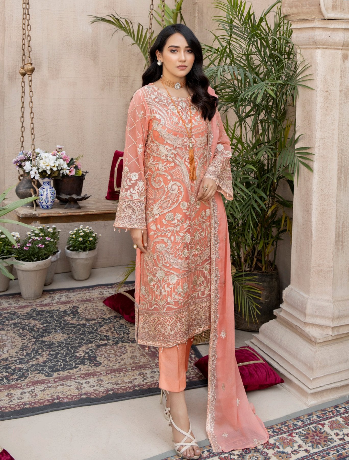 Janira By Adan’s Libas Embroidered Chiffon Collection