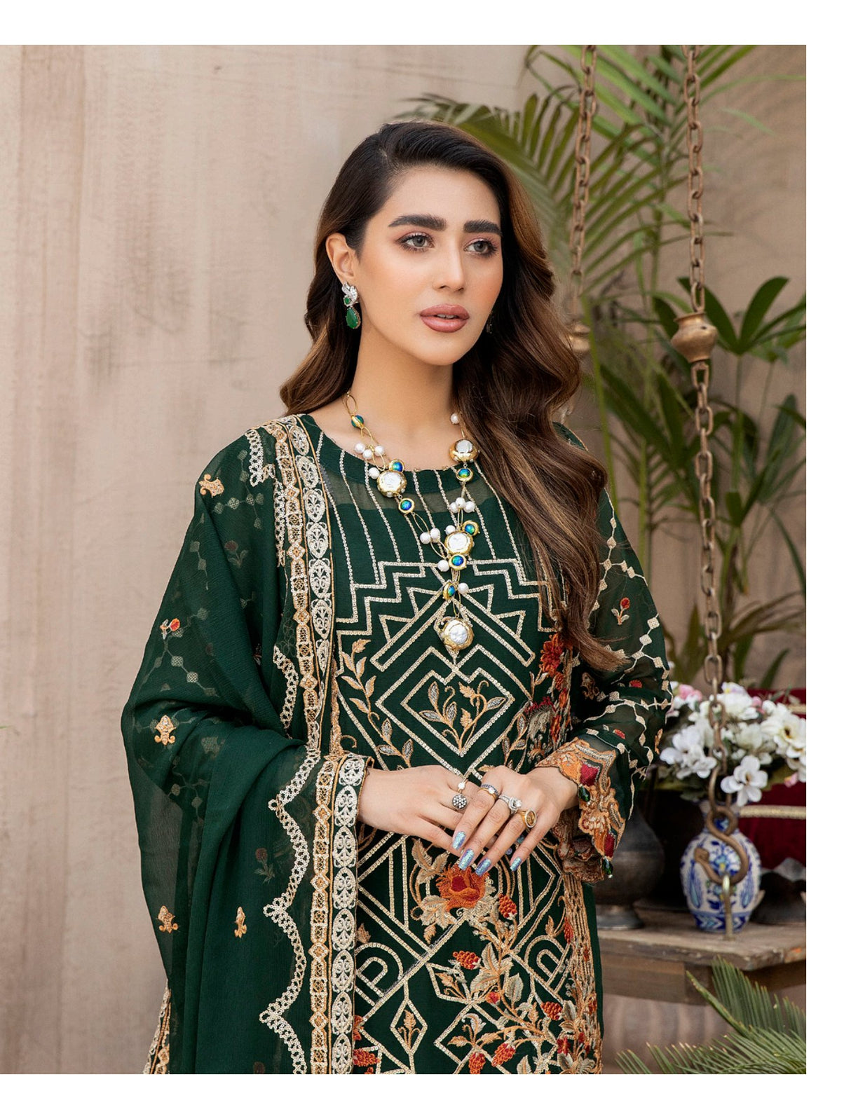 Janira By Adan’s Libas Embroidered Chiffon Collection