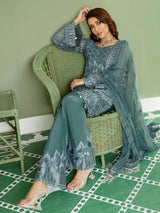 Akbar aslam Luxury Embroidered Chiffon Collection-100% Original Guaranteed