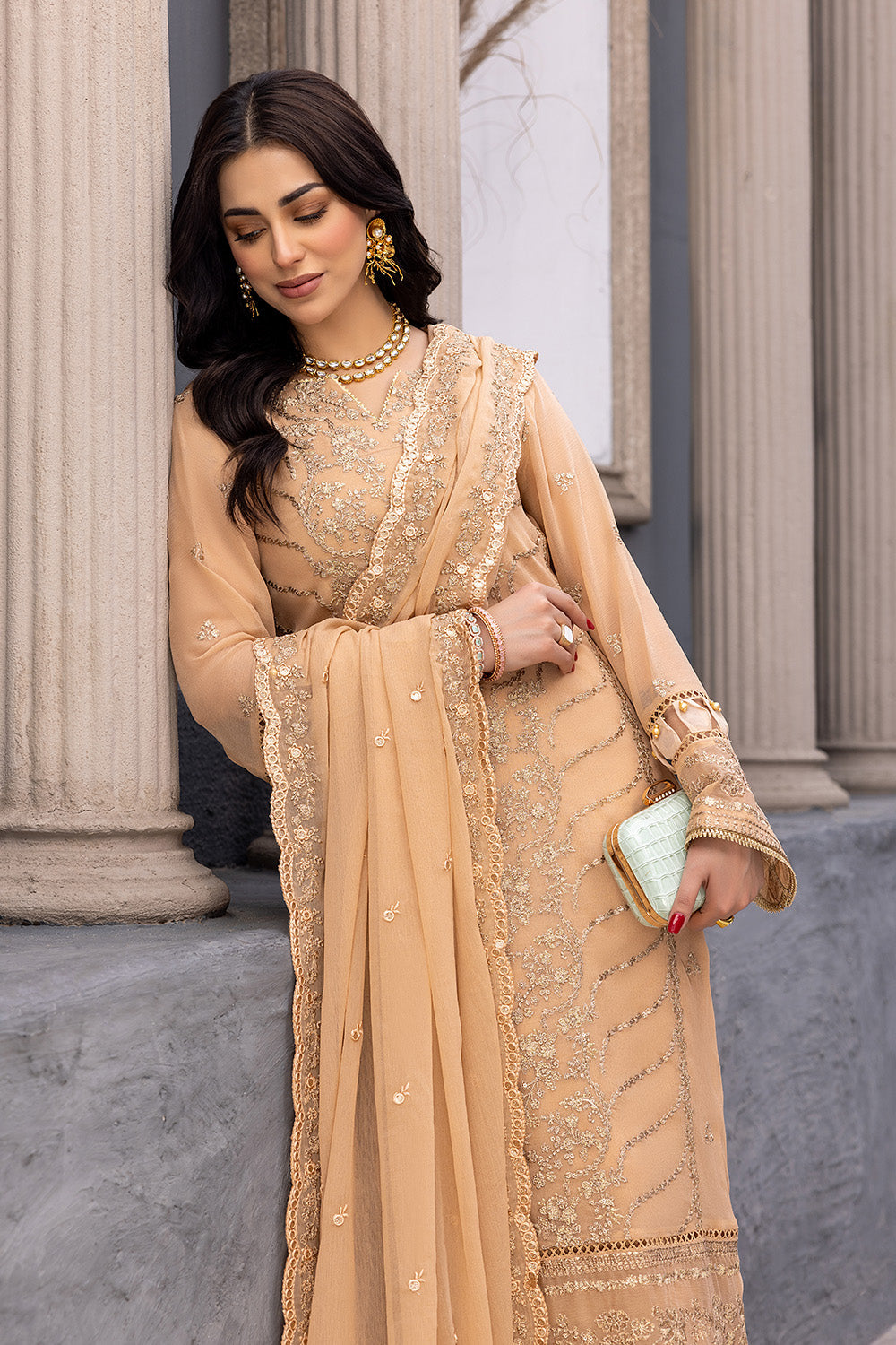 Azure Luxury Chiffon Eid Collection 100% Original