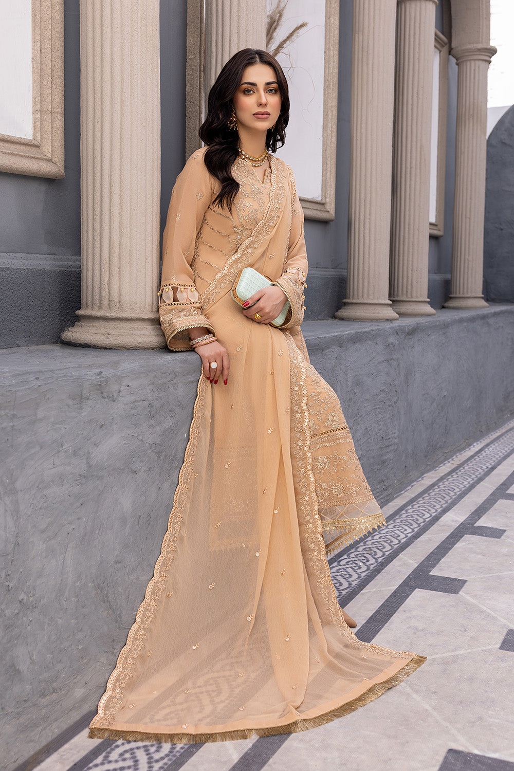 Azure Luxury Chiffon Eid Collection 100% Original