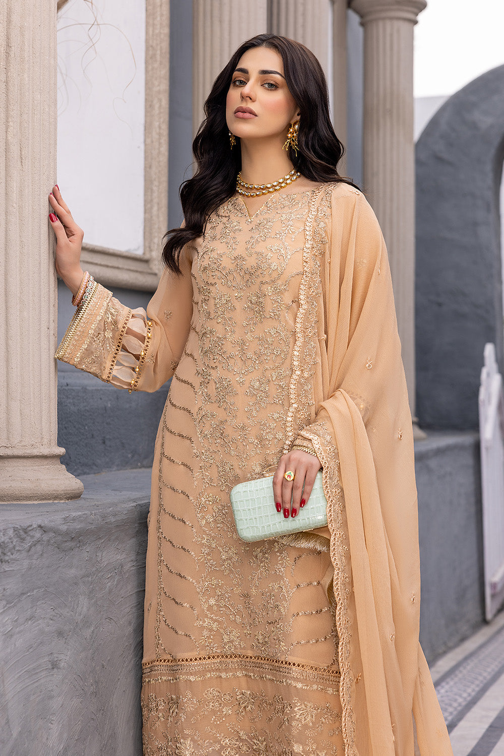 Azure Luxury Chiffon Eid Collection 100% Original